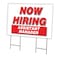 Signmission Now Hiring Assistant Manager Yard & Stake outdoor plastic coroplast window, C-2436-ASSISTANT MANAGER C-2436-DS-ASSISTANT MANAGER - alternate 1